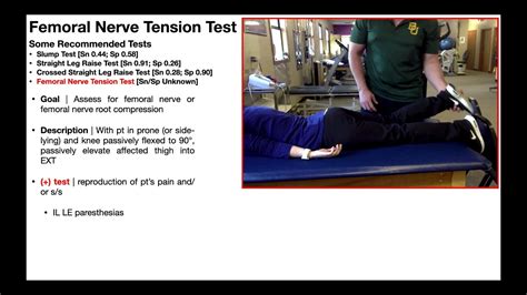 femoral nerve compression test|femoral nerve pain at night.